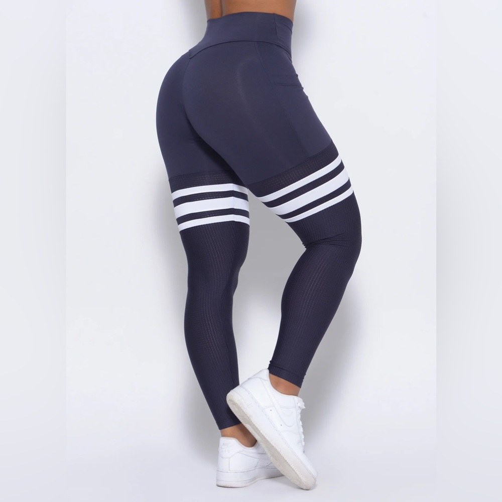 Bombshell Sportswear Perform Thigh Highs, Twilight Blue